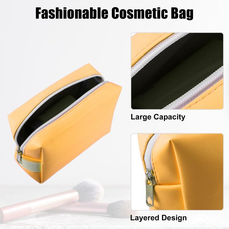 Unique Bargains Portable Makeup Bag Cosmetic Travel Toiletry Bag Waterproof Case Make Up Organizer Case for Women, 2 of 7