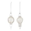 Jeweled Glass Finial Drop Ornament (Set of 6) - 2 of 3