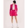 EXLURA Women's Business Casual Blazer Suit Sets and Pleated Mini Skirt 2 Piece Outfits Trendy Long Sleeve Y2K Clothes 2025 - 4 of 4