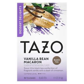 Tazo Vanilla Bean Macaron Dessert Delights Tea Bags - 15ct