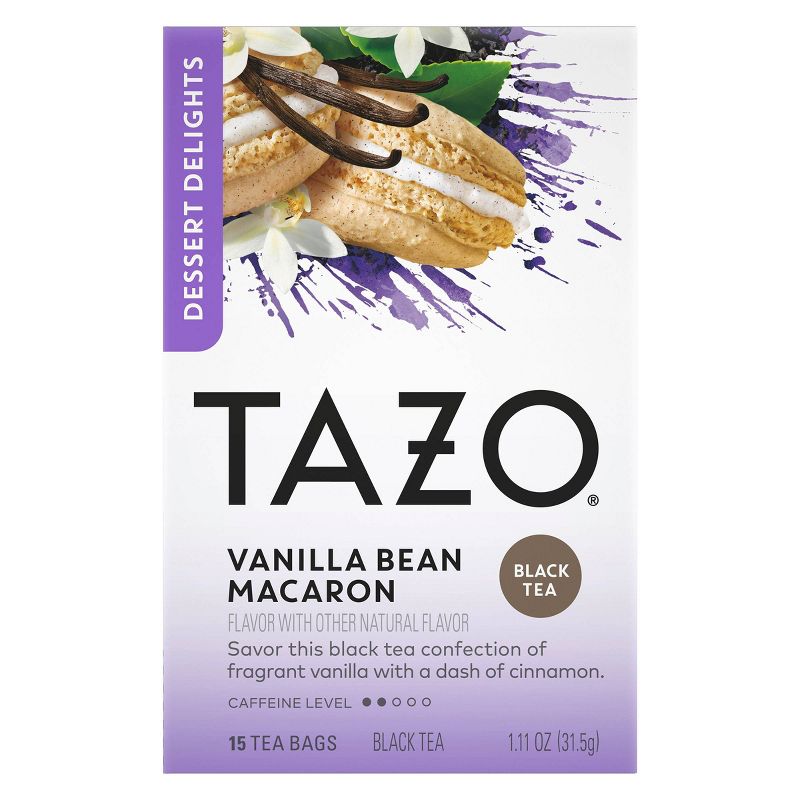 Tazo Vanilla Bean Macaron Dessert Delights Tea Bags - 15ct, 1 of 6