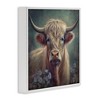 Stupell Industries Highland Cow with Daisies Framed Giclee Art - 2 of 4