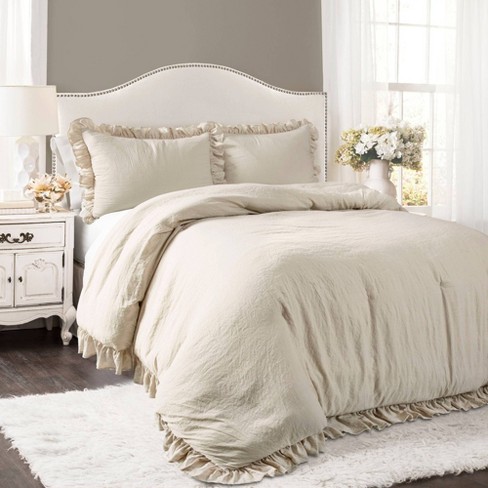 Lush Décor 3pc California King Reyna Comforter Set Wheat