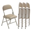 SKONYON 4 Pack Folding Chairs Portable Padded Office Kitchen Dining Chairs - image 2 of 4