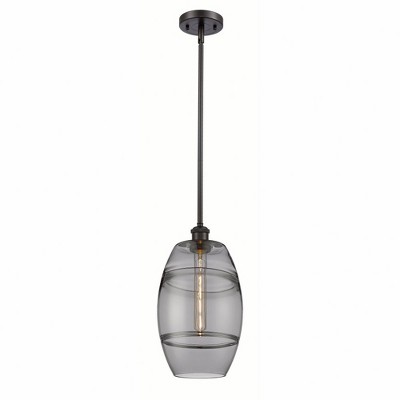 Vaz - 1 Light Stem Hung Mini Pendant In Industrial Style-9.88 Inches Tall and 8 Inches Wide