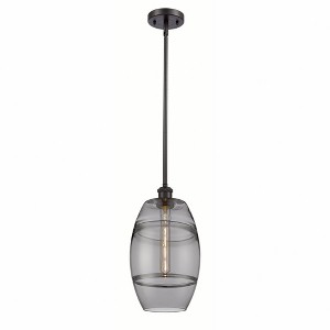 Vaz - 1 Light Stem Hung Mini Pendant In Industrial Style-9.88 Inches Tall and 8 Inches Wide - 1 of 1