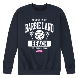 Men's - Barbie - Property of Barbie Land Beach Volleyball Graphic Fleece Sweatshirt - 1 of 4