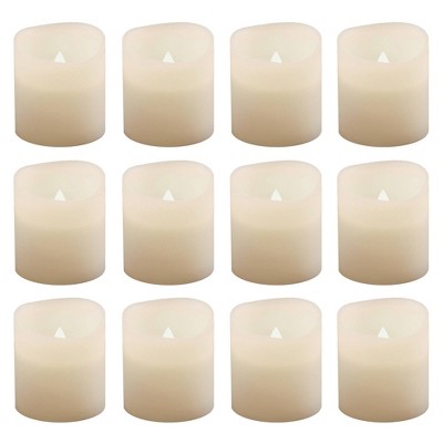 12ct Battery Operated LED Votive Lights White
