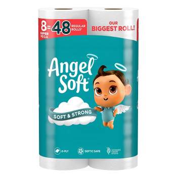 Angel Soft Toilet Paper - 8 Super Mega Rolls