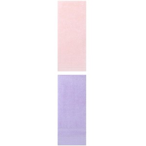 REGALWOVEN 2 Pack Solid Striped Bathroom Hand Towels for Hand, Face 14" x 30" - 1 of 4