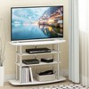 Furinno 4-Tier No Tools TV Stand Entertainment Center Hold up to 46" TV White Oak - 2 of 4