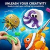 Joyfy 12Pcs Sea Shell Painting Kit for Kids, Glow in The Dark Painting Kit for Toddler Activities, Birthday Gift, Arts & Crafts for Boys Girls Age 6+ - 3 of 4