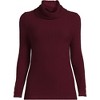 Lands' End Women's Long Sleeve Wide Rib Turtleneck - 2 of 3