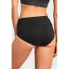 PACK OF 6 SOFRA WOMEN'S SEAMLESS SOLID BIKINI PANTY WITH EXTENDED SIDE SEAMS (LP0270SKE1) - 4 of 4