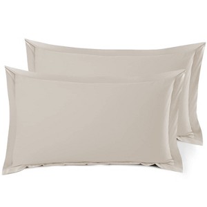 Nestl Soft Pillow Shams Set of 2, Double Brushed Microfiber Pillow Covers, Premium Pillow Shams With 1.5” Flange - 1 of 4