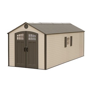 Lifetime 8 ft. x 20 ft. Outdoor Storage Shed, Tan (60120) - 1 of 4
