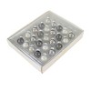 Craftoutlet.Com 0.5 Inch Mini Glass Ball Ornament Set Christmas Tree Ornament Sets - 3 of 3