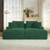 Dolonm 78.8" Double Sofa, Compressed Boneless Sofa Made of Corduroy, Requires No Installation,for Living Rooms Bedrooms - 4 of 4