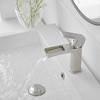 BWE Waterfall Single Handle Single Hole Low-Arc Bathroom Faucet Bath Drip-Free Vanity Sink - 3 of 4