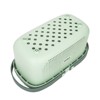 Aoibox Plastic Storage Basket with Handle, Portable Shower Caddy Tote Organizer for Bathroom, Kitchen, Dorm Room, Bedroom, Green - 3 of 4