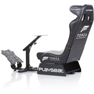 Black Leather Look Vinyl Foldable Racing Simulator Cockpit