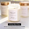 Craft & Kin Wood Wick, All-Natural Soy Aromatherapy Candle in Frosted Glass Jar  - 8 oz - 2 of 4
