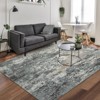 Modern Splashed Ink Printed Machine Washable Area Rug Ultra Thin Stain Resistant Non Shedding Non Slip Pet Friendly Floor Rug for Home Decor - 2 of 4