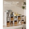 COMHOMA 4/6/8 Wood Cube Storage Shelf, White Wood Bookshelf with Removable Back Panels, Open Back Design for Vertical or Horizontal Placement - 4 of 4