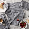 MARTHA STEWART Honeycomb Chambray Textured Kitchen Towel 4-Pack Set - 3 of 3