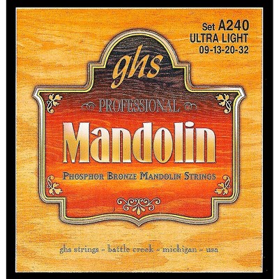 GHS Phosphor Bronze Mandolin Strings Ultra Light