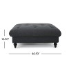 NicBex Modern 40.5" Square Ottomans Wood Footstools with Button Tufted Top for Bedroom and Living Room - 2 of 4