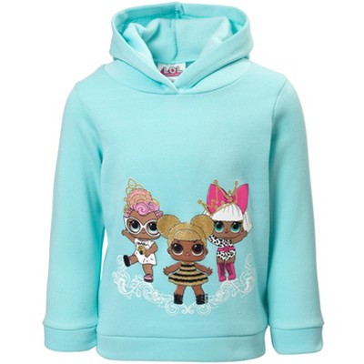 L.O.L. Surprise! Queen Bee Diva Girls Fleece Pullover Hoodie Little Kid to Big Kid