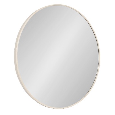 Zayda 24" Round Aluminum Bathroom Mirror
