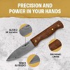 Condor Bushlore Knife – 1075 High Carbon Steel, Scandi Grind, Walnut Handle, 4.3in Blade, 3mm Thick, 6.1oz Bushcraft Knife - 3 of 4