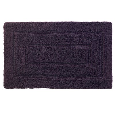 100% Cotton Plush Water Absorbent Bath Mat (2-Pack) - Pick Your Plum