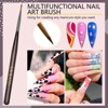 Saviland Pro Gel Nail Kit - 8PC Artist Brushes Set with Liner & Gel Polish Tools for French Carving Design. (Size: 8 Count) - 4 of 4