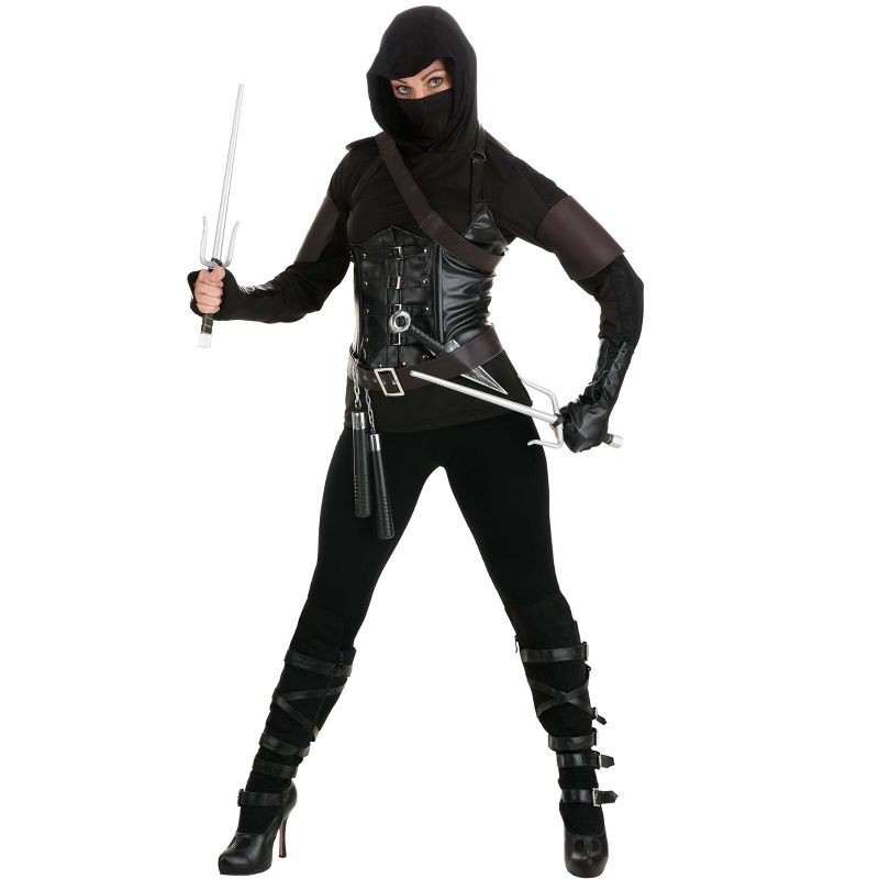 HalloweenCostumes.com Women's Ninja Assassin Costume, 2 of 5
