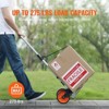VEVOR Folding Hand Truck, 275 lbs Load Capacity, Aluminum Portable Cart, Convertible Hand Truck and Dolly with Telescoping Handle, Orange - 3 of 4