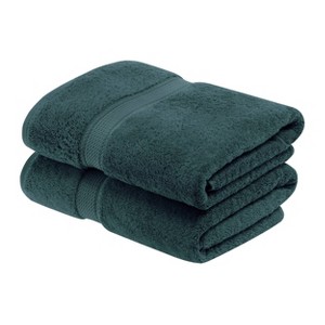 Luxury Cotton Heavyweight Ultra-Plush Bath Towel Set of 2 by Blue Nile Mills - 1 of 4