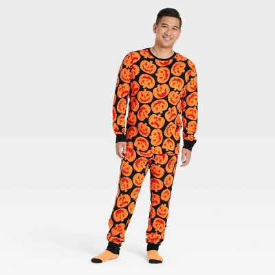 Men's Halloween Pumpkins Family Pajama Set - Hyde & EEK! Boutique™ Orange