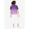 Woman Within Plus Size Two-Piece V-Neck Tunic & Capri Set - 3 of 4