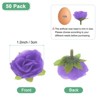 Unique Bargains Silk Plastic Small Faux Rose Artificial Flower Heads 1.2 inch - 3 of 4