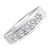 Pompeii3 1 1/2Ct Men's Diamond Wedding Anniversary Ring in 10k Gold Lab Created Five Stone - 4 of 4