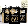 Big Dot of Happiness Adult 60th Birthday - Gold - Birthday Party Favor Boxes - Set of 12 - 3 of 4
