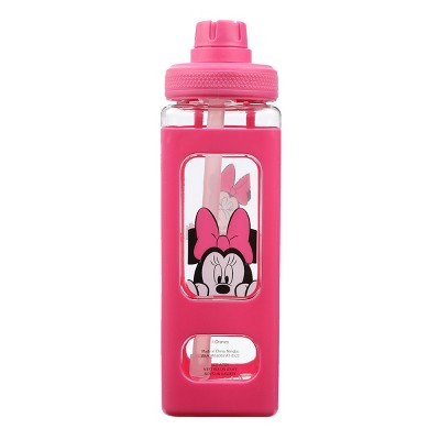 Minnie Mouse Classic Neon Graffiti 24 Oz Plastic Water Bottle