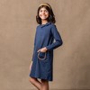 Hope & Henry Girls' Quilted Ponte Riding Dress, Kids - 2 of 4