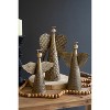 Kalalou Set of Three Tabletop Christmas Angels – Antique Gold Finish - 3 of 4