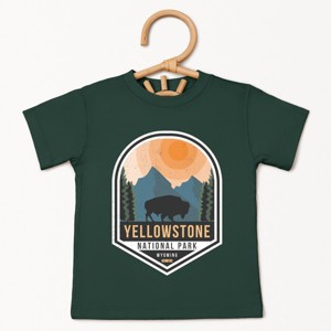 The Juniper Shop Yellowstone National Park Badge Toddler Short Sleeve Tee - 1 of 4