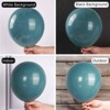 PartyWoo Balloons Slate Blue Dusty Green 12 Inch 50 pcs - 2 of 4