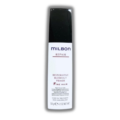 Milbon REPAIR Restorative Blowout Primer Fine Hair | Enhances the performance of blowouts | Repairs and reconstructs the hair - (4.2 oz)